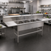 Thumbnail image #2 for John Boos Pro-Bowl 4-Compartment Stainless Steel Sink with Left and Right Drainboards, 18