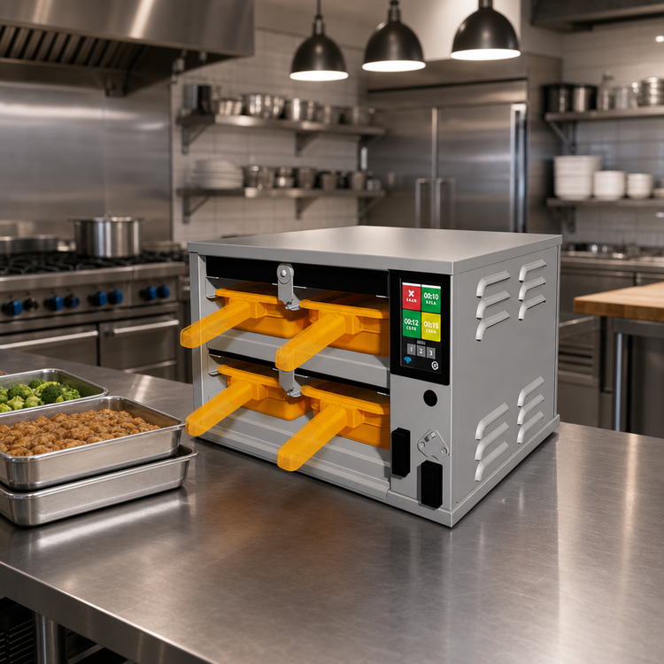 Product image #3 for Duke ReadyFlex 2x2 Hot Holding Cabinet for 2.5-Inch Deep Pans