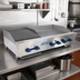 Thumbnail image #2 for Comstock-Castle Countertop Gas Char-Broiler/Griddle Combination with 30 x 24 Inch Griddle Plate, 48 Inch Wide