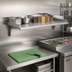 Thumbnail image #2 for Eagle Snap-n-Slide 72-Inch x 12-Inch Wall-Mounted Shelf with Rolled Front Edge, 16/304 Stainless Steel