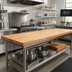 Thumbnail image #2 for John Boos 72-Inch x 24-Inch Edge Grain Maple Work Table Top