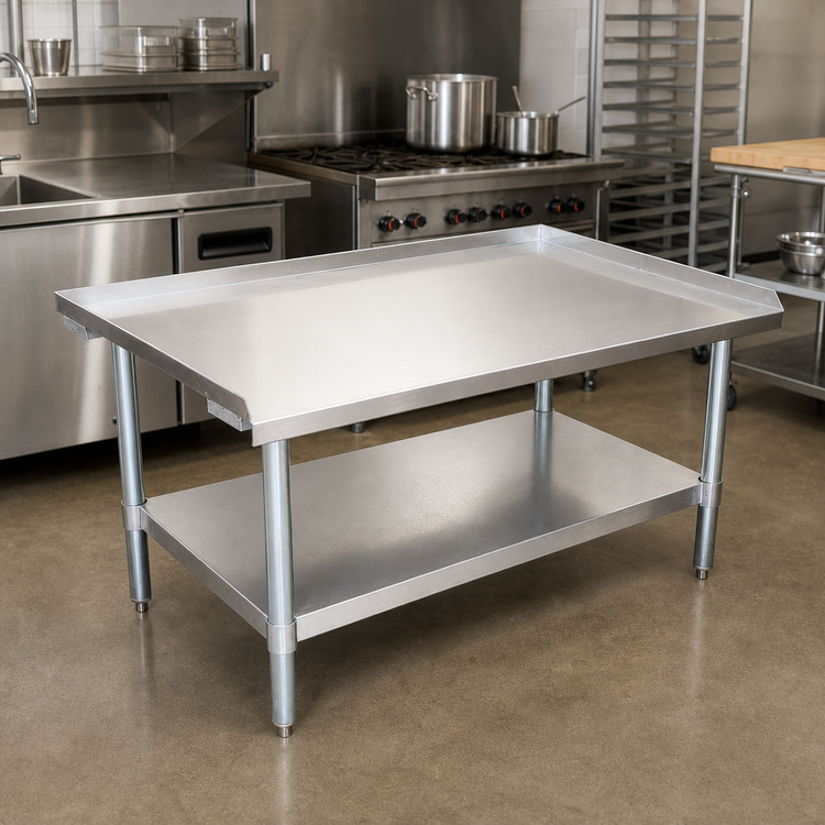 Product image #2 for BK Resources Economy Stainless Steel Equipment Stand, 48" x 30", Adjustable Undershelf