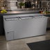 Thumbnail image #2 for Glastender ST72-S 72-Inch Stainless Steel Flat Top Bottle Cooler with 3 Sliding Doors