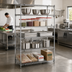 Thumbnail image #2 for Metro Super Adjustable Super Erecta Chrome-Plated Wire Shelving Starter Unit, 36W x 18D x 74H, 5 Shelves