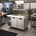Thumbnail image #2 for Randell 48-Inch Two-Section Mega Top Refrigerated Salad Prep Table with Side-Mounted Self-Contained Refrigeration