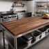 Thumbnail image #2 for John Boos Boos Block American Black Walnut Edge-Grain Kitchen Countertop, 60 x 25 x 1-1/2 Inch, Penetrating Oil Finish