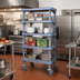 Thumbnail image #2 for Millenia Mobile Polymer Starter Shelving Unit with 5 Open Grid Shelves, 54W x 18D x 74H