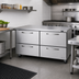 Thumbnail image #2 for Turbo Air PRO Series 60-1/4 Inch Two-Section Undercounter Drawer Refrigerator with 4 Drawers