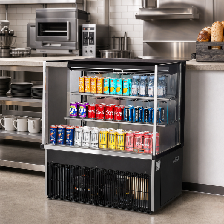Product image #3 for Turbo Air 36-Inch Drop-In Horizontal Open Display Case, Low Profile, 11.1 Cu. Ft.