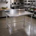 Thumbnail image #2 for John Boos Stallion Safety Edge 120-Inch x 36-Inch Stainless Steel Work Table with 5-Inch Backsplash