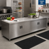 Thumbnail image #2 for Advance Tabco Special Value Series Enclosed Work Table with Cabinet Base, 120 x 24 Inches, 16-Gauge 304 Stainless Steel Top