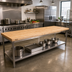 Thumbnail image #2 for Boos Block Northern Hard Rock Maple Kitchen Countertop, Blended Edge Grain, 108 x 25 x 1-1/2 Inch, Varnique Finish