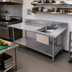 Thumbnail image #2 for Serv-Ware 72-Inch Stainless Steel Sink Table with Right-Side Sink and 5-Inch Backsplash