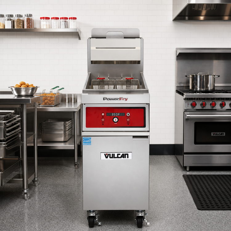 Product image #3 for Vulcan PowerFry3 15-1/2-Inch Freestanding Gas Fryer with Digital Controls and KleenScreen PLUS Filtration, 45-50 lb. Capacity