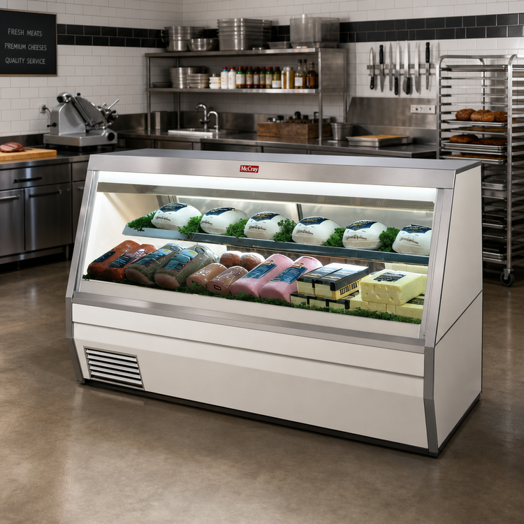 Product image #2 for Howard-McCray 119-Inch Remote Double Duty Deli Meat & Cheese Service Case with Straight Glass and LED Lighting