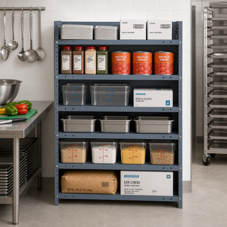 Product image #2 for Quantum Heavy-Duty Closed Wire Shelving Unit, 36 x 18 x 39 Inches, Stationary, 7 Shelves