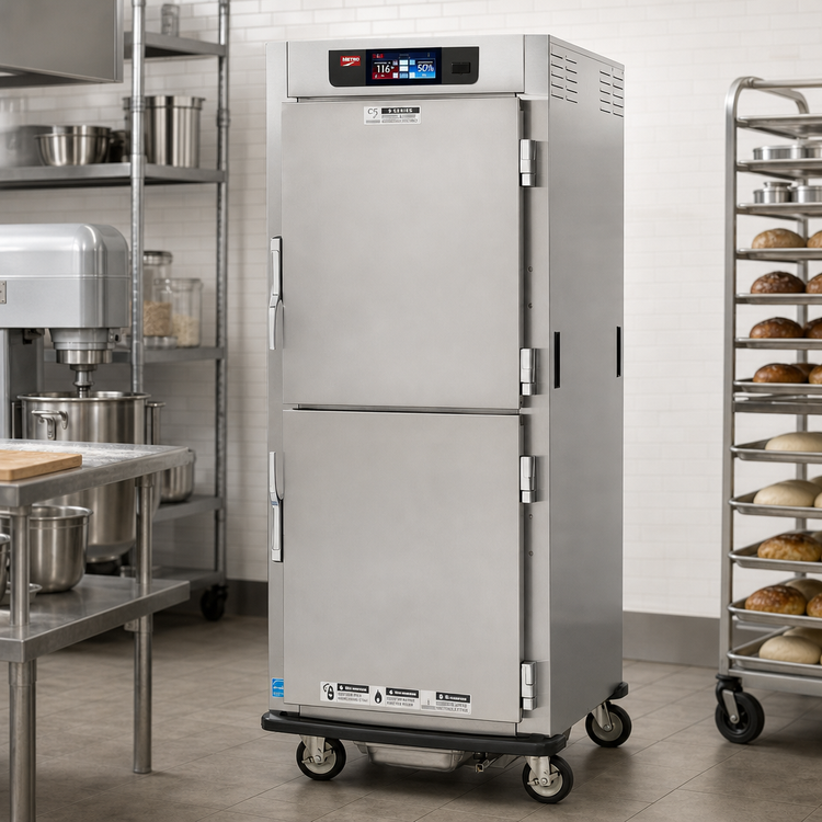 Product image #2 for Metro C5 9 Series C599-SDS-L Full-Height Controlled Humidity Heated Holding and Proofing Cabinet, 35-Pan, Solid Dutch Doors