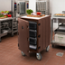 Thumbnail image #3 for Insulated Food Storage Box Pan Rack Cart with Removable Cutting Board Top, Holds 18 x 26 Boxes