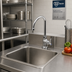 Thumbnail image #2 for T&S Brass Single Pantry Faucet, Single-Hole Deck Mount, 5-3/4-Inch Swivel Gooseneck, Quarter-Turn Lever
