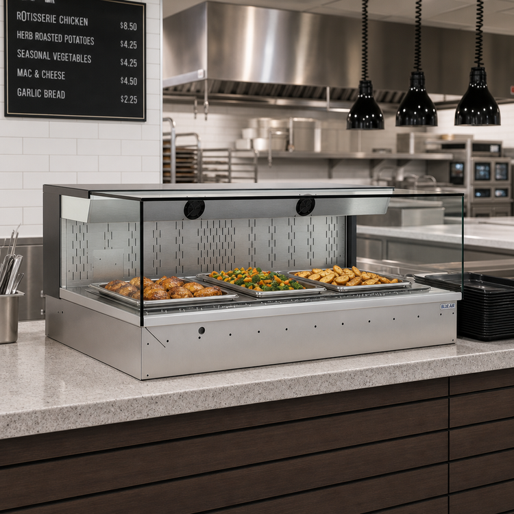 Product image #2 for Reveal® Self-Service Heated Slide-In Counter Display Case, 47-3/4 Inches Wide