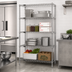 Thumbnail image #2 for Quantum 4-Shelf Stationary Wire Shelving Starter Kit, 24
