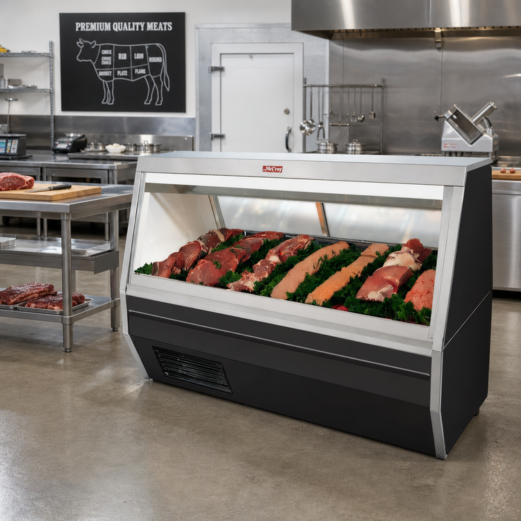 Product image #2 for Howard-McCray 35 Series 71-Inch Double Duty Red Meat Service Case, Self-Contained Refrigeration