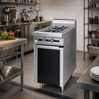 Thumbnail image #2 for Jade Range (Middleby) Titan JTRH-2 18-Inch Natural Gas Heavy-Duty Range with 2 Open Burners and Cabinet Base