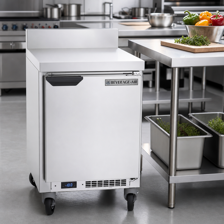 Product image #2 for Beverage-Air 20-Inch One-Section Worktop Freezer with Solid Door, 2.27 Cu. Ft.