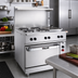 Thumbnail image #3 for Vulcan 36-Inch Electric Restaurant Range with 4 French Hotplates, 12-Inch Griddle, and Oversized Oven