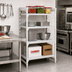 Thumbnail image #3 for Cambro Camshelving Premium 4-Tier Solid Stationary Shelving Starter Unit, 24