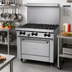 Thumbnail image #2 for Sunfire 36-Inch Gas Restaurant Range with 6 Open Burners and Standard Oven