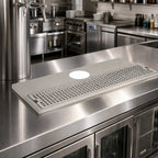 Thumbnail image #2 for Micro Matic USA DP-620D-24 24-Inch Surface-Mount Stainless Steel Drip Tray Trough with Tower Plate