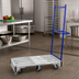 Thumbnail image #2 for Omcan Aluminum Mobile Stocking Cart, 48 x 23 x 63.25 Inches, 660 lb. Capacity