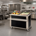 Thumbnail image #2 for DineXpress DXP6ST 88 Inch Solid Top Utility Serving Counter