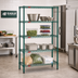 Thumbnail image #2 for Eagle Group Valu-Gard Stationary 4-Tier Starter Wire Shelving Unit, 36 x 24 x 63 Inches, Green Epoxy