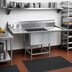 Thumbnail image #2 for Spec-Master FN Series One-Compartment Stainless Steel Commercial Sink with Dual 36-Inch Drainboards, 92-Inch W x 27-Inch D