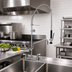 Thumbnail image #2 for Fisher 48930 8-Inch OC Splash-Mounted Pre-Rinse Add-On Faucet with 16-Inch Spring Gooseneck Spout