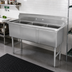 Thumbnail image #2 for Advance Tabco 3-Compartment Fabricated Stainless Steel Sink with Legs, 95-Inch Long, 30 x 24 x 14-Inch Bowls