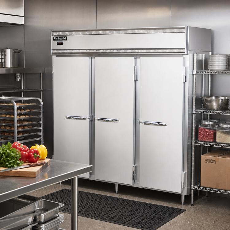 Product image #2 for Continental Refrigerator Designer Line DL3W-SA Three-Section Reach-In Heated Cabinet