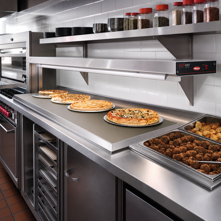 Product image #2 for Hatco Glo-Ray Built-In Heated Shelf with Flush Top, 73-1/2" x 17", Hardcoat Aluminum Top