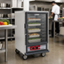 Thumbnail image #2 for Metro C5 1 Series Half-Height Mobile Non-Insulated Heated Holding Cabinet with Clear Polycarbonate Door and Fixed Wire Slides, 120V