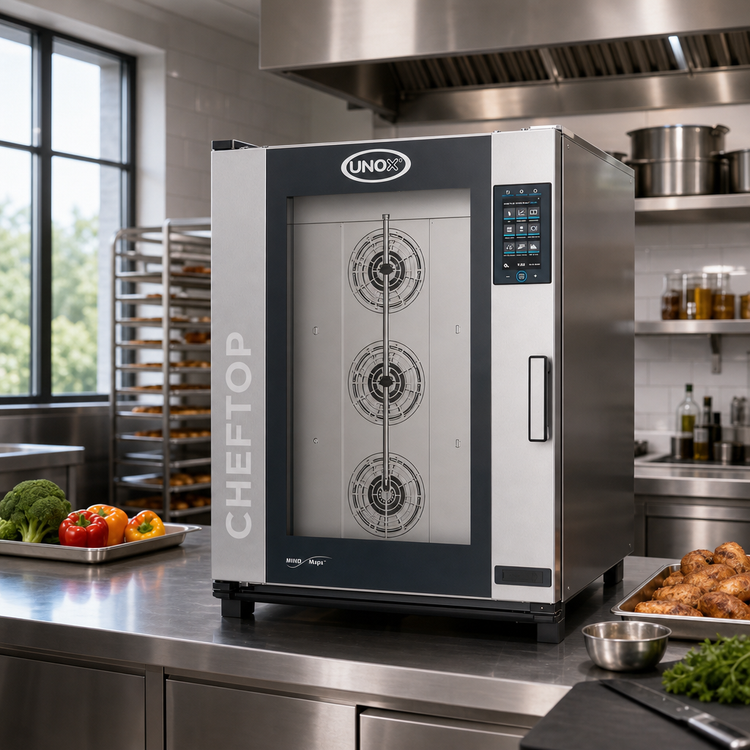 Product image #2 for UNOX ChefTop MIND.Maps Plus 10 Full-Size Sheet Pan Electric Countertop Combi Oven/Steam Oven