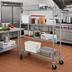 Thumbnail image #2 for Metro Super Erecta Super Adjustable 4-Shelf Wire Stem Caster Cart, 48 x 24 Inch, Chrome, 5-Inch Casters
