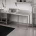 Thumbnail image #2 for John Boos E-Series Right-Hand Clean Straight Dishtable, 26 x 30 Inches, 18-Gauge 300 Series Stainless Steel