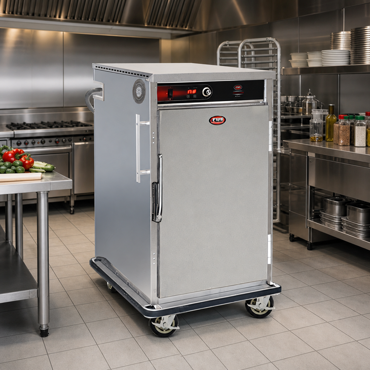 Product image #2 for FWE TST-7 Mobile Slim-Line Heated Holding Cabinet with Forced Air Heating