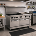 Thumbnail image #2 for Vulcan Endurance 60-Inch Stainless Steel Gas Restaurant Range with 6 Burners, 24-Inch Thermostatic Griddle, and 2 Standard Ovens