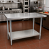 Thumbnail image #2 for BK Resources 60-Inch x 30-Inch Stainless Steel Work Table with Adjustable Undershelf
