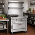 Thumbnail image #2 for Southbend Platinum 32-Inch Heavy Duty Gas Range with 2 Open Burners and 16-Inch Hot Top