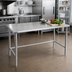 Thumbnail image #2 for Eagle Spec-Master Series Stainless Steel Work Table, 60 in. W x 30 in. D, Open Base