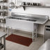 Thumbnail image #2 for 105-Inch 3-Compartment Fabricated Sink with Right Drainboard, 14-Gauge 304 Stainless Steel